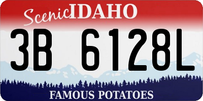 ID license plate 3B6128L