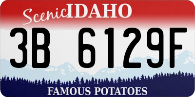 ID license plate 3B6129F