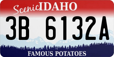 ID license plate 3B6132A