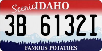 ID license plate 3B6132I