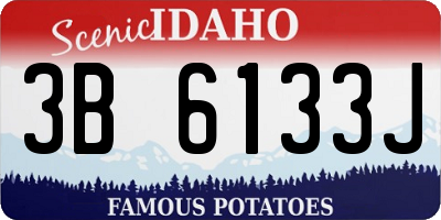 ID license plate 3B6133J