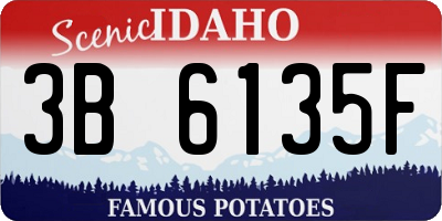 ID license plate 3B6135F