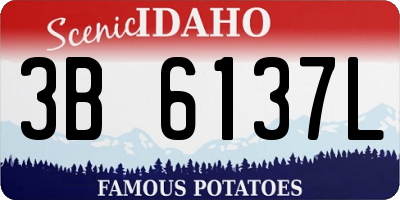 ID license plate 3B6137L
