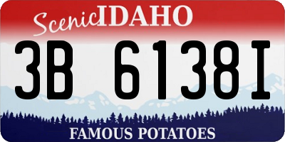 ID license plate 3B6138I