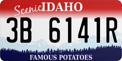 ID license plate 3B6141R