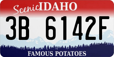 ID license plate 3B6142F
