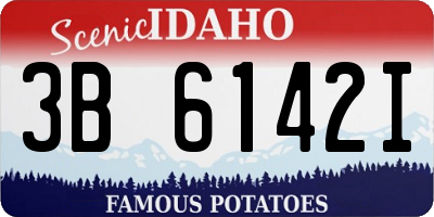 ID license plate 3B6142I
