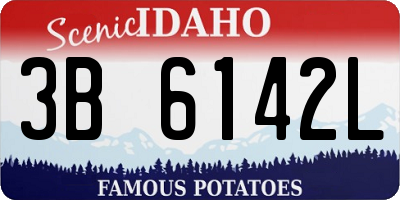 ID license plate 3B6142L