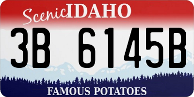 ID license plate 3B6145B