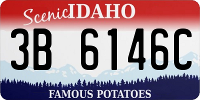 ID license plate 3B6146C