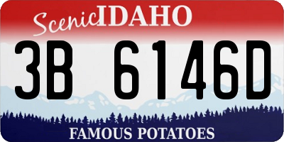 ID license plate 3B6146D