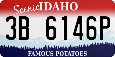 ID license plate 3B6146P