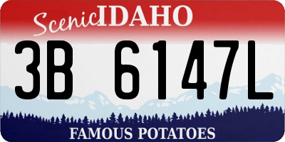 ID license plate 3B6147L