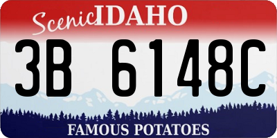 ID license plate 3B6148C