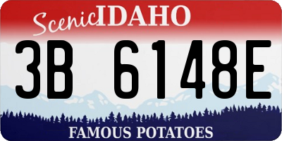 ID license plate 3B6148E