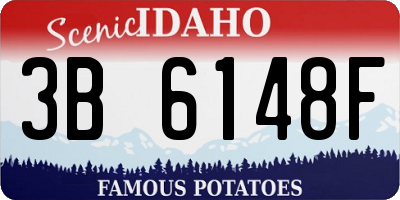 ID license plate 3B6148F