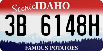 ID license plate 3B6148H