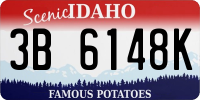 ID license plate 3B6148K