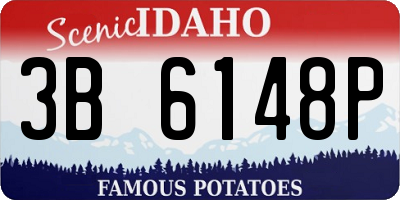 ID license plate 3B6148P