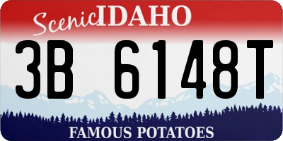 ID license plate 3B6148T