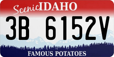 ID license plate 3B6152V