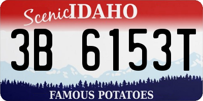ID license plate 3B6153T