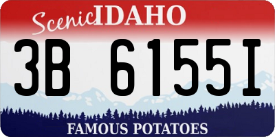 ID license plate 3B6155I