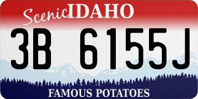 ID license plate 3B6155J