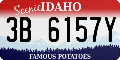 ID license plate 3B6157Y