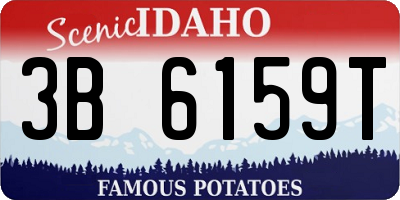 ID license plate 3B6159T