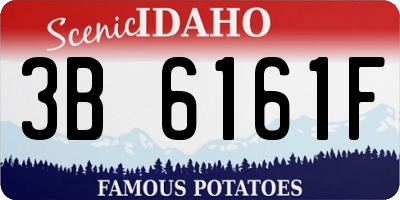 ID license plate 3B6161F