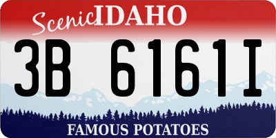 ID license plate 3B6161I