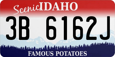 ID license plate 3B6162J
