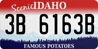ID license plate 3B6163B