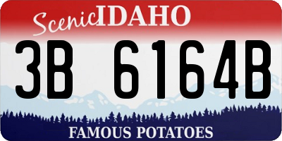 ID license plate 3B6164B