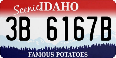 ID license plate 3B6167B