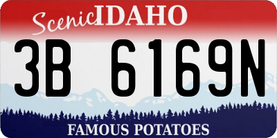 ID license plate 3B6169N