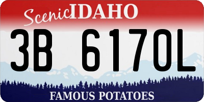 ID license plate 3B6170L