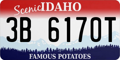 ID license plate 3B6170T