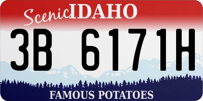 ID license plate 3B6171H