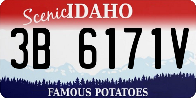 ID license plate 3B6171V