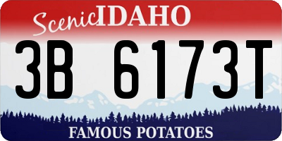 ID license plate 3B6173T
