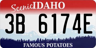 ID license plate 3B6174E