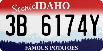 ID license plate 3B6174Y
