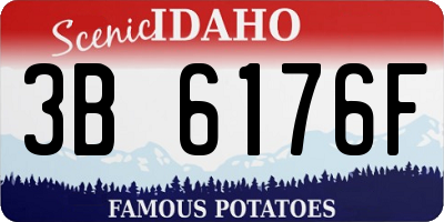ID license plate 3B6176F