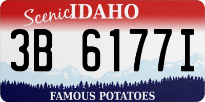 ID license plate 3B6177I