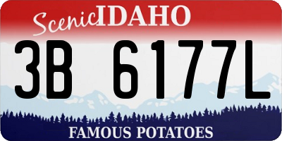 ID license plate 3B6177L