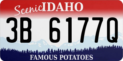 ID license plate 3B6177Q