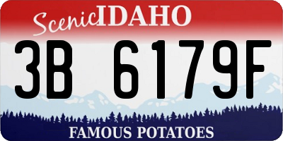 ID license plate 3B6179F