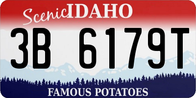 ID license plate 3B6179T